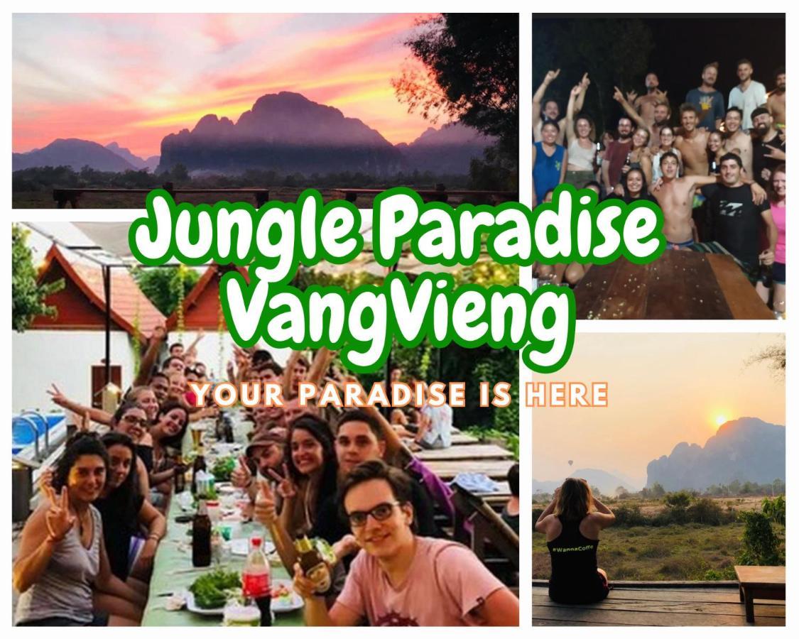 Jungle Paradise Vangvieng - Bungalows Vang Vieng Εξωτερικό φωτογραφία